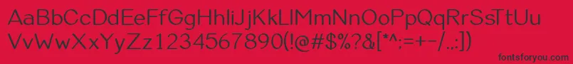 ViolinaRegular Font – Black Fonts on Red Background