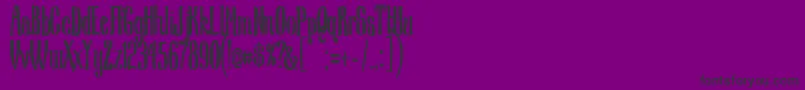NscMedium Font – Black Fonts on Purple Background