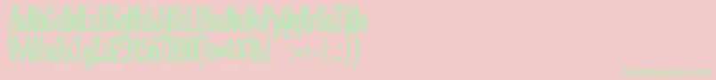NscMedium Font – Green Fonts on Pink Background