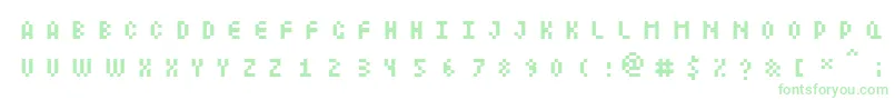 Littlelego Font – Green Fonts on White Background