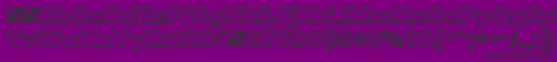RingOFireTrialVersion Font – Black Fonts on Purple Background