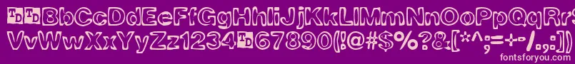 RingOFireTrialVersion Font – Pink Fonts on Purple Background