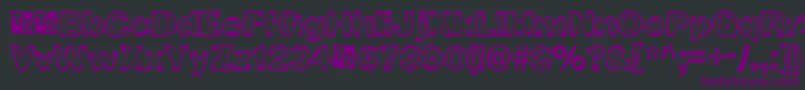 RingOFireTrialVersion-Schriftart – Violette Schriften auf schwarzem Hintergrund