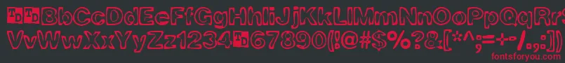 RingOFireTrialVersion Font – Red Fonts on Black Background