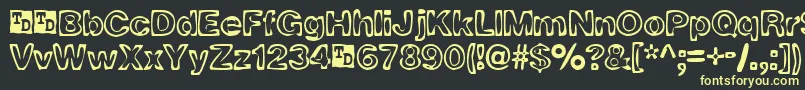 RingOFireTrialVersion Font – Yellow Fonts on Black Background