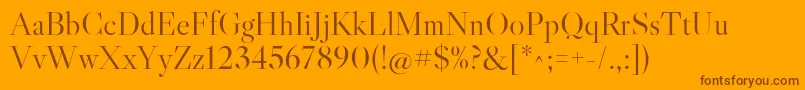 LibrecaslondisplayRegular Font – Brown Fonts on Orange Background