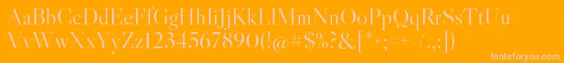 LibrecaslondisplayRegular Font – Pink Fonts on Orange Background