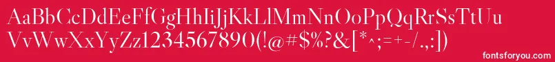 LibrecaslondisplayRegular Font – White Fonts on Red Background