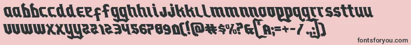 Empirecrownleft Font – Black Fonts on Pink Background