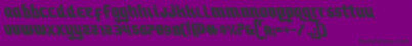 Empirecrownleft Font – Black Fonts on Purple Background