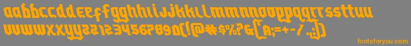 Empirecrownleft Font – Orange Fonts on Gray Background