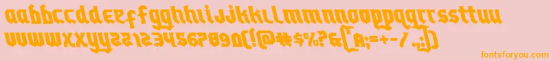 Empirecrownleft Font – Orange Fonts on Pink Background