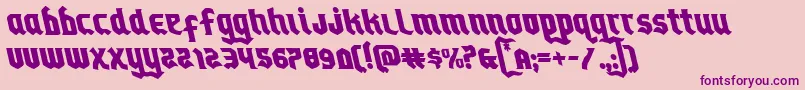 Empirecrownleft Font – Purple Fonts on Pink Background