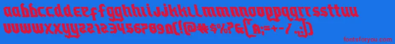 Empirecrownleft Font – Red Fonts on Blue Background