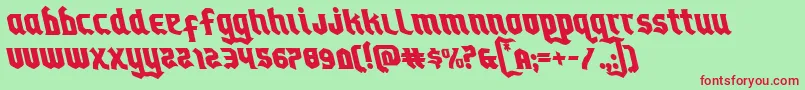 Empirecrownleft Font – Red Fonts on Green Background