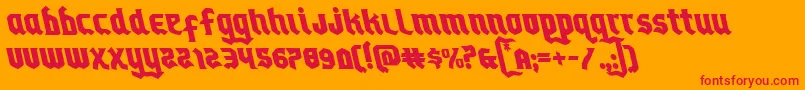 Empirecrownleft Font – Red Fonts on Orange Background