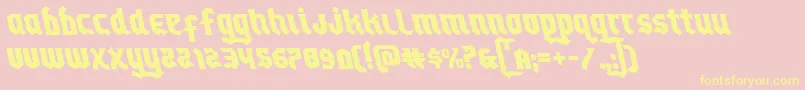 Empirecrownleft Font – Yellow Fonts on Pink Background