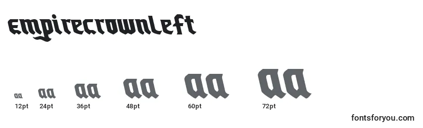 Empirecrownleft Font Sizes