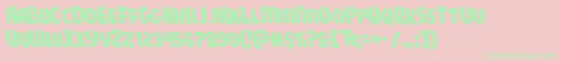 Xmasxpressleft Font – Green Fonts on Pink Background