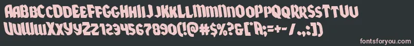 Xmasxpressleft Font – Pink Fonts on Black Background