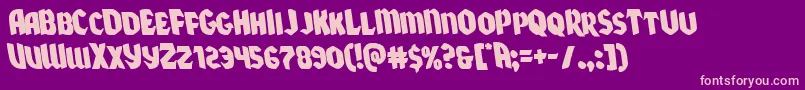 Więcej informacji o czcionce Xmasxpressleft Czcionka Xmasxpressleft – różowe czcionki na fioletowym tle