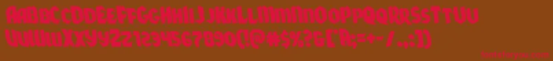 Xmasxpressleft Font – Red Fonts on Brown Background