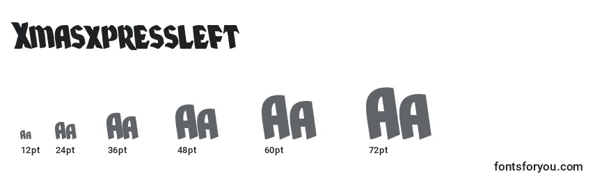 Xmasxpressleft Font Sizes