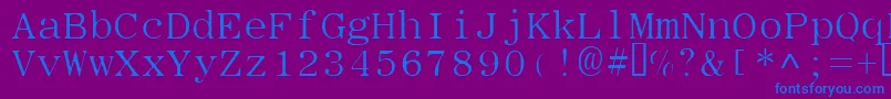 TypeWheel Font – Blue Fonts on Purple Background