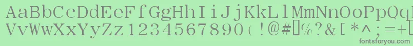 TypeWheel Font – Gray Fonts on Green Background