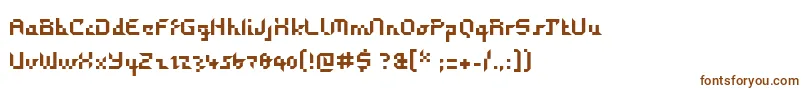 Detalpalo Font – Brown Fonts on White Background