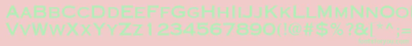 CopperplateSsiBold Font – Green Fonts on Pink Background