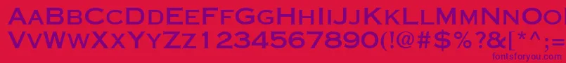 CopperplateSsiBold Font – Purple Fonts on Red Background