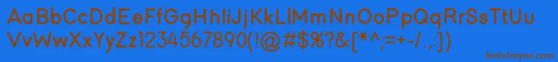 Roung-fontti – ruskeat fontit sinisellä taustalla