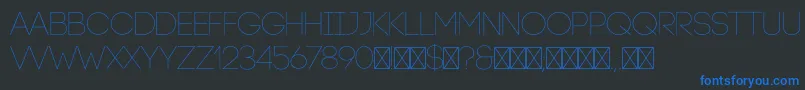 CodeLight Font – Blue Fonts on Black Background