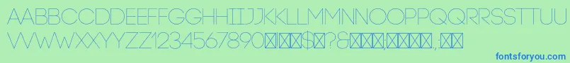 Шрифт CodeLight – синие шрифты на зелёном фоне