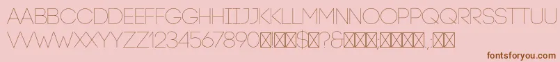 CodeLight Font – Brown Fonts on Pink Background