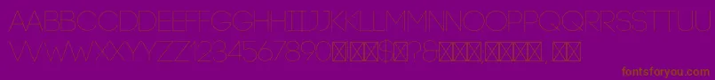 CodeLight Font – Brown Fonts on Purple Background