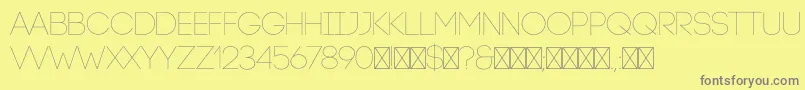 フォントCodeLight – 黄色の背景に灰色の文字