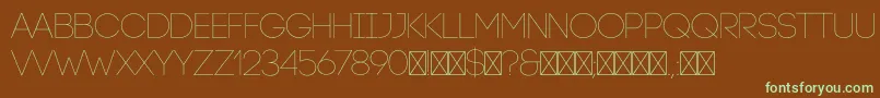 CodeLight Font – Green Fonts on Brown Background