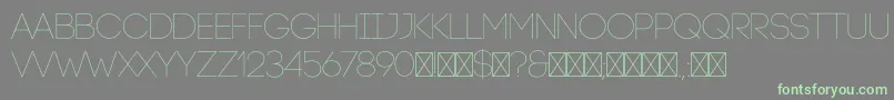 CodeLight Font – Green Fonts on Gray Background