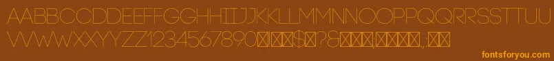 CodeLight Font – Orange Fonts on Brown Background