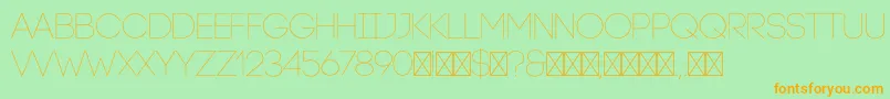 CodeLight Font – Orange Fonts on Green Background