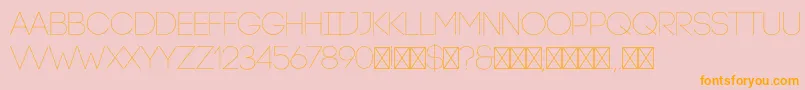 CodeLight Font – Orange Fonts on Pink Background