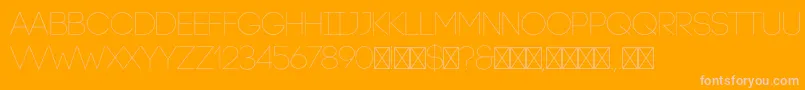 CodeLight Font – Pink Fonts on Orange Background