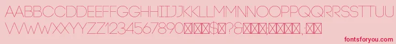 CodeLight Font – Red Fonts on Pink Background