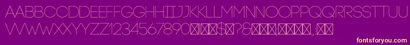 Fonte CodeLight – fontes amarelas em um fundo roxo