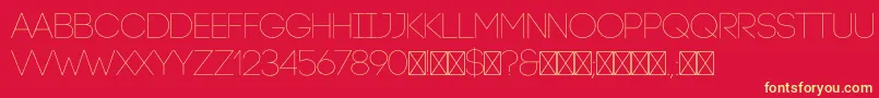 CodeLight Font – Yellow Fonts on Red Background