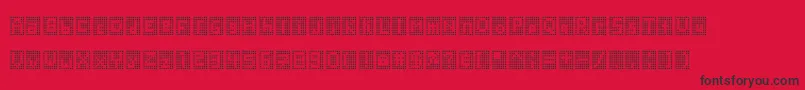 Blockstar Font – Black Fonts on Red Background