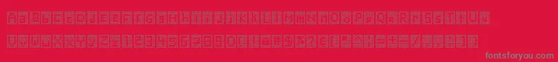 Blockstar Font – Gray Fonts on Red Background