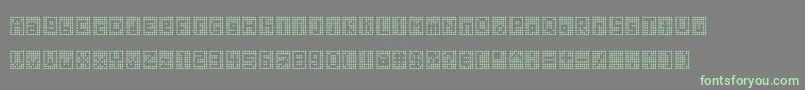 Blockstar Font – Green Fonts on Gray Background